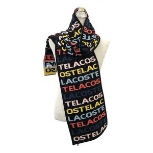 Lacoste Colorful Text Logo Scarf